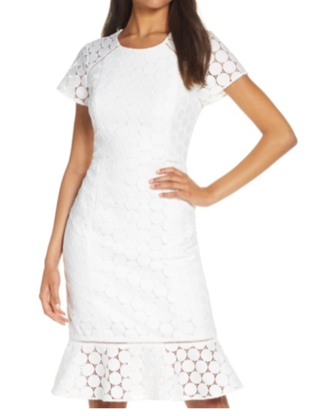 Lilly Pulitzer Aliza Polka Dot Dress white size 2